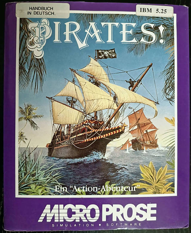 Sid Meier's Pirates! box for IBM PC
